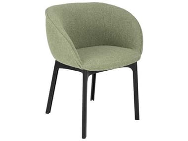 Kartell Charla Black Fabric Upholstered Arm Dining Chair KAR4215N2