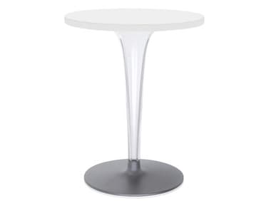 Kartell Toptop 23" Round Plastic White Top Dining Table KAR428003