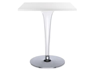 Kartell Toptop 23" Square Plastic White Top Dining Table KAR428103