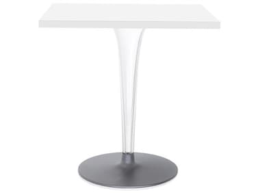 Kartell Toptop 27" Square Plastic White Top Dining Table KAR428303