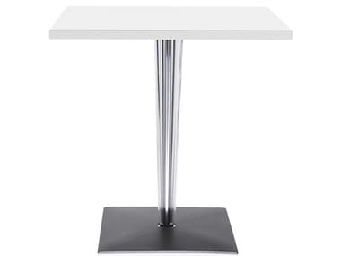 Kartell Toptop 27" Square Plastic White Top Dining Table KAR429303