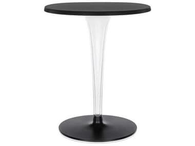 Kartell Toptop For Dr Yes 23" Round Plastic Black Dining Table KAR433009