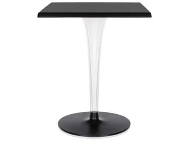 Kartell Toptop For Dr Yes 23" Square Plastic Black Dining Table KAR433109