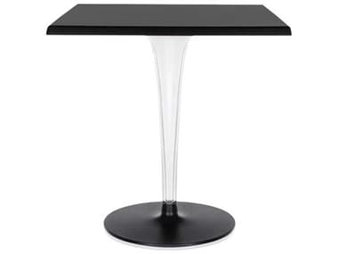 Kartell Toptop For Dr Yes 27" Square Plastic Black Dining Table KAR433309