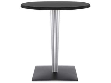 Kartell Toptop For Dr Yes 23" Round Plastic Black Dining Table KAR434609