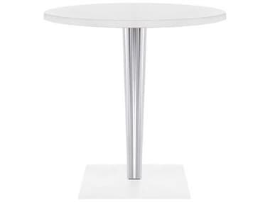 Kartell Toptop For Dr Yes 27" Round Plastic White Dining Table KAR434803