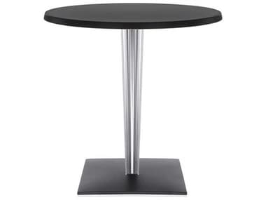Kartell Toptop For Dr Yes 27" Round Plastic Black Dining Table KAR434809
