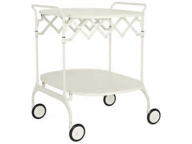 Kartell Gastone 26.75" Folding Trolley Table in Matte White KAR447303