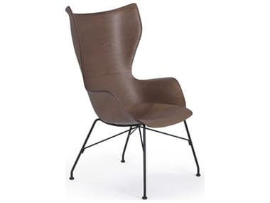 Kartell K-wood 21" Black Accent Chair KAR4916SN