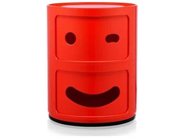 Kartell Componibili Smile 12" Red ''wink'' File Cabinet KAR492610