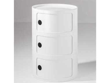 Kartell Componibili Big White Three-Drawer File Cabinet KAR493503