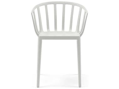 Kartell Venice White Arm Dining Chair KAR5806BI