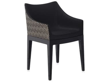 Kartell Madame Beige Fabric Upholstered Arm Dining Chair KAR5839N2
