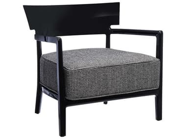 Kartell Cara 26" Black Fabric Accent Chair KAR58434H