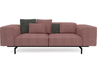 Kartell Largo 89" Gubbio Pink Fabric Upholstered Sofa KAR7150G5