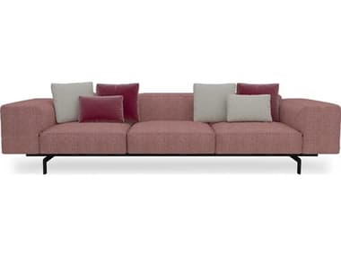 Kartell Largo 118" Gubbio Pink Fabric Upholstered Sofa KAR7160G5