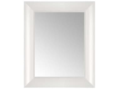 Kartell Francois Ghost White 26''W x 32''H Rectangular Wall Mirror KAR8300E5