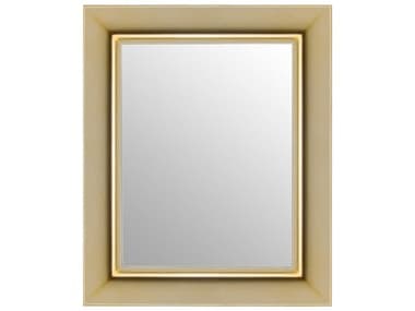 Kartell Francois Ghost Gold 26''W x 32''H Rectangular Wall Mirror KAR8305GG