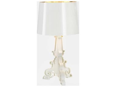 Kartell Bourgie White Exterior And Golden Interior 3-light Buffet Lamp KAR907600