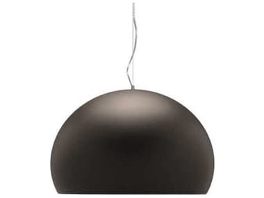 Kartell Big 32.67''W Fly Pendant Lamp in Brown exterior and Black Interior KAR9098MM