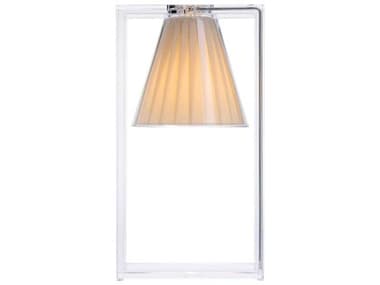 Kartell Light-air Crystal And Beige Diffuser Clear LED Table Lamp KAR9110BE