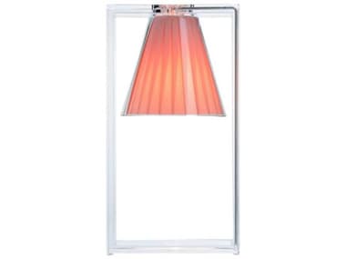Kartell Light-air Crystal And Pink Diffuser Clear LED Table Lamp KAR9110RO
