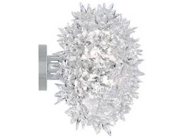 Kartell Bloom Small Round Semi-Flush mount Lamp in Crystal KAR9271B4