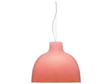 Kartell Bellissima 16" Glossy Pink Exterior And White Interior Dome Pendant KAR9456RO