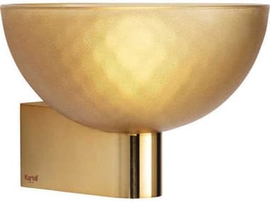 Kartell Fata 4" Tall 1-Light Amber Gold LED Wall Sconce KAR9481AM