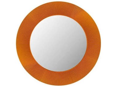 Kartell All Saints Round Mirror in Amber KAR9950AM