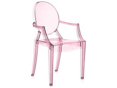 Kartell Lou Lou Ghost Child's Size Stackable Armchair in Pink KARG2853Y2