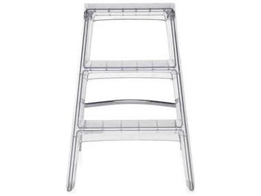 Kartell Upper 18.13" Step Stool in Crystal KARG703070