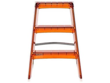 Kartell Upper 18.13" Step Stool in Orange Red KARG703071