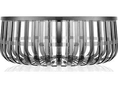 Kartell Panier 24" Storage Coffee Table in Smoke KARG8860X1