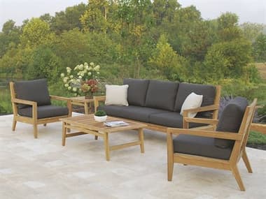 Kingsley Bate Algarve Teak Cushion Lounge Set KBALGARVE3