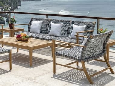 Kingsley Bate Catherine Teak Wicker Lounge Set KBCATHERINETEAK