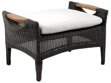 Kingsley Bate Culebra Wicker Cushion Ottoman KBCE05