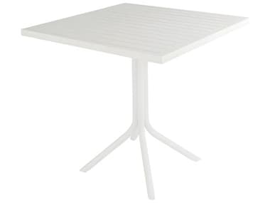 Kingsley Bate Café Aluminum 30" Wide Square Bistro Table KBCF30WH