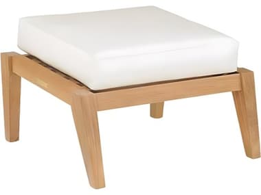 Kingsley Bate Algarve Teak Cushion Ottoman KBGV10