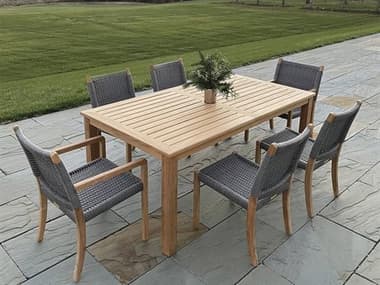 Kingsley Bate Hudson Teak Dining Set KBHUDSON6