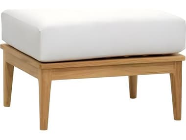 Kingsley Bate Special Order Lucia Teak Cushion Ottoman KBLU10SO