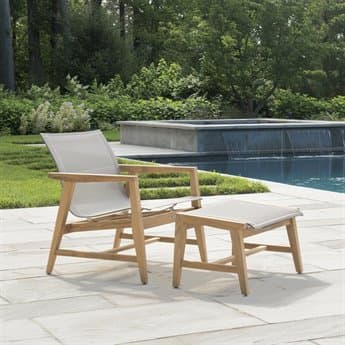 Kingsley Bate Marin Teak Sling Lounge Set KBMARIN2