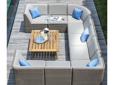 Kingsley Bate Milano Wicker Sling Lounge Set KBMILANO5