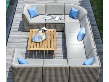 Kingsley Bate Milano Wicker Sling Lounge Set KBMILANO9