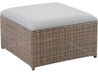 Kingsley Bate Milano Wicker Sling Ottoman KBMO51