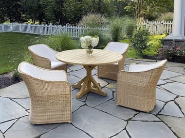 Kingsley Bate Quogue Wicker Dining Set KBQUOGE3