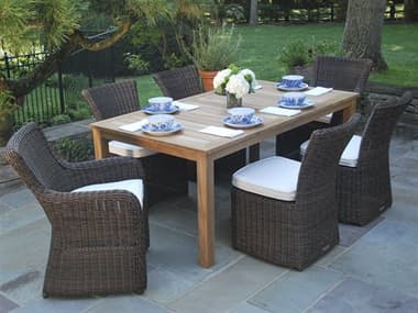 Kingsley Bate Sag Harbor Wicker Dining Set KBSAGHARBOR13