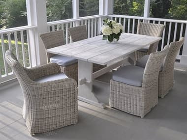 Kingsley Bate Sag Harbor Wicker Dining Set KBSAGHARBOR17