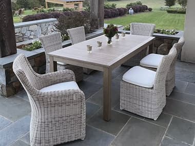 Kingsley Bate Sag Harbor Wicker Dining Set KBSAGHARBOR23