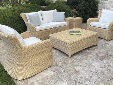 Kingsley Bate Sag Harbor Wicker Cushion Lounge Set KBSAGHARBOR7